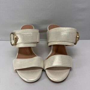 Cole Haan Alina City Mule Sandals iridescent cream